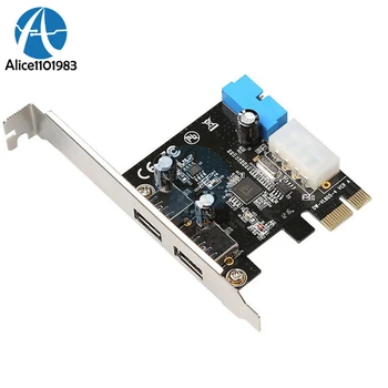 PCI 2 Ports Express USB 3.0 Front Panel with 4-Pin & 20 Pin Control Card Adapter 5Gbps Speed 4-pin Molex Power Plug-N-Play DIY
PCI 2 Ports Express USB 3.0 Front Panel with 4-Pin & 20 Pin Control Card Adapter 5Gbps Speed 4-pin Molex Power Plug-N-Play DIY