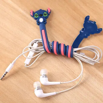 Cute Cartoon Animal Long Cable Winder Headphone Earphone Organizer Wire Holder Home