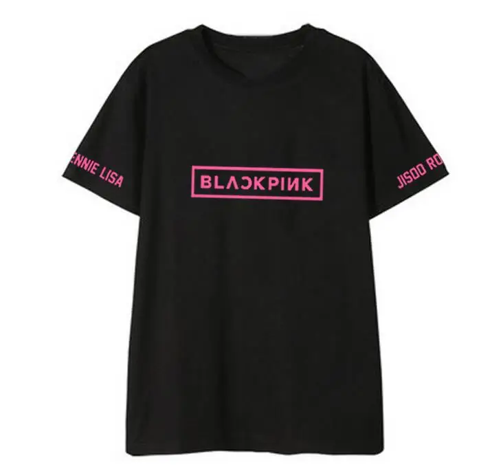 Kpop blackpink member name printing on the sleeve o neck short sleeve t shirt for summer style unisex lisa rose same t-shirt
Kpop blackpink member name printing on the sleeve o neck short sleeve t shirt for summer style unisex lisa rose same t-shirt