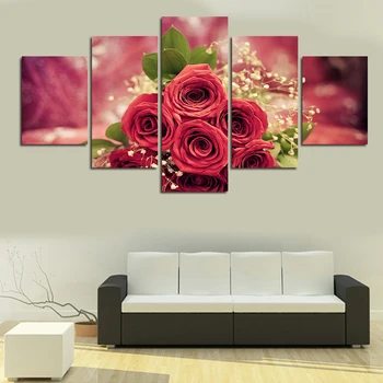 5Pcs Wall Art Abstract Red Rose Flower Modern Picture Home Decor Living Room Canvas Print Painting Picture Canvas Picture
5Pcs Wall Art Abstract Red Rose Flower Modern Picture Home Decor Living Room Canvas Print Painting Picture Canvas Picture