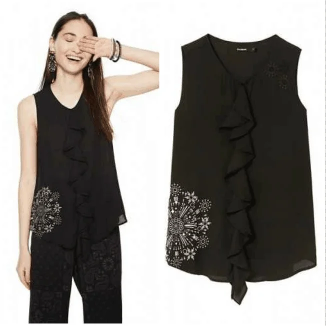 Spanish Deg nailed Pearl Silver Flower sleeveless shirt T-shirt vest xs-xxL
Spanish Deg nailed Pearl Silver Flower sleeveless shirt T-shirt vest xs-xxL