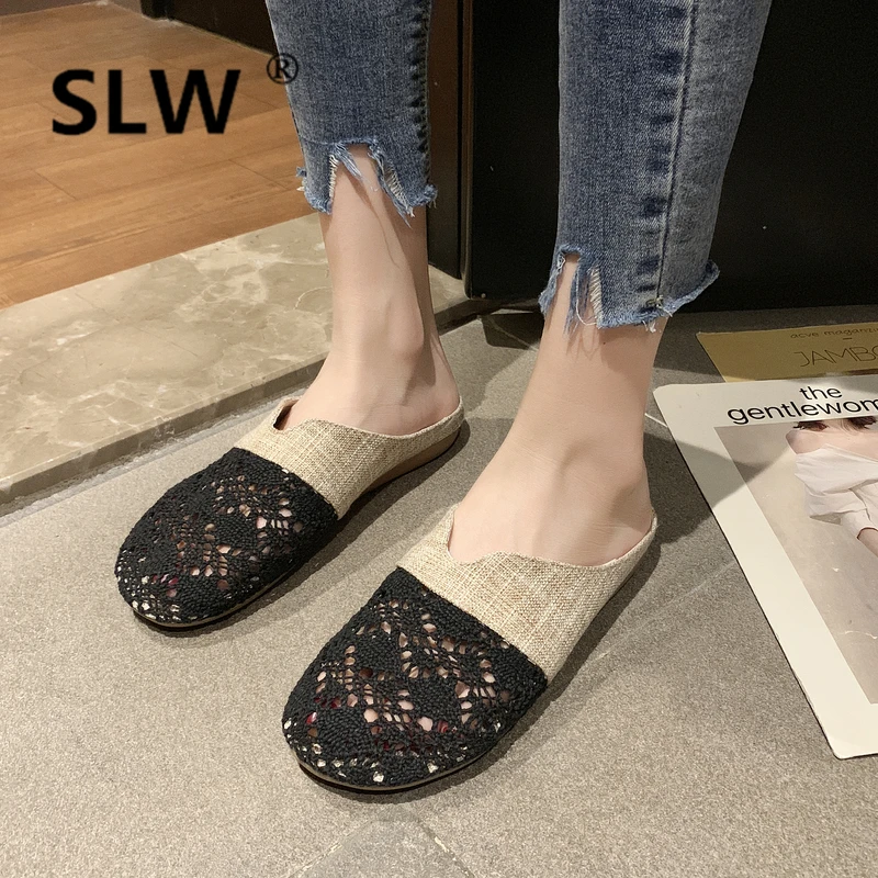 Shoes Flat Slippers Mules Women Slides Loafers Low Fretwork Heels Cover Toe Sliders 2019 Luxury Summer Soft
Shoes Flat Slippers Mules Women Slides Loafers Low Fretwork Heels Cover Toe Sliders 2019 Luxury Summer Soft