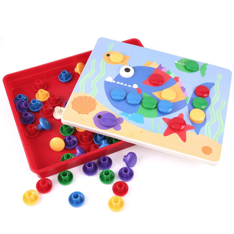 3D Insert Building Blocks Toys For Children Composite Picture Creative Mosaic Mushroom Nail Kit Educational Game Toys For Kids
3D Insert Building Blocks Toys For Children Composite Picture Creative Mosaic Mushroom Nail Kit Educational Game Toys For Kids