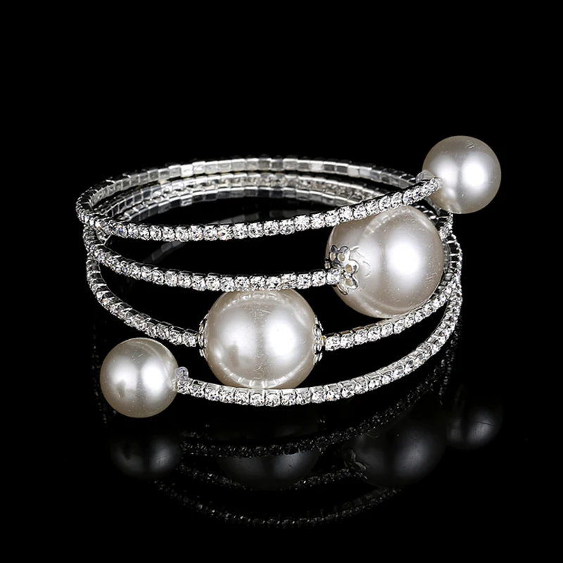 3 Row Elegant Rhinestone Crystal Round Simulated Pearl Stretch Bangle Bracelet Wholesale/Retail Drop Shipping Hot Sale 2016
3 Row Elegant Rhinestone Crystal Round Simulated Pearl Stretch Bangle Bracelet Wholesale/Retail Drop Shipping Hot Sale 2016