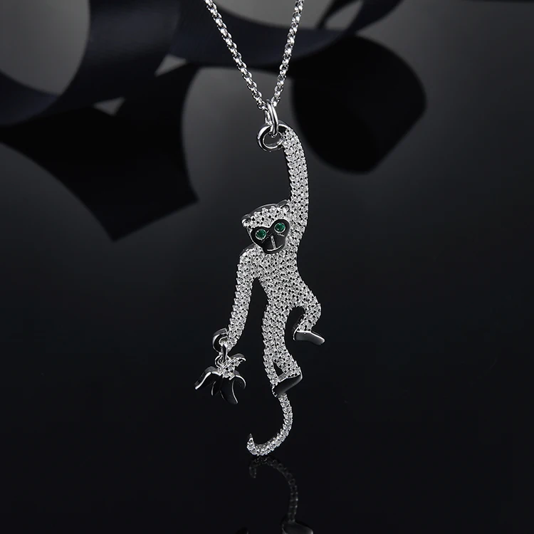 OL Fashion Silver Color Charms Sweater Chains Necklace Mosaic Paved AAA+ CZ Stone Silver Monkey Necklace&Pendant for Women
OL Fashion Silver Color Charms Sweater Chains Necklace Mosaic Paved AAA+ CZ Stone Silver Monkey Necklace&Pendant for Women