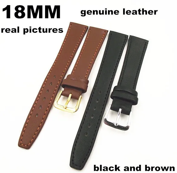 New arrived - High quality 50PCS/lot 18mm genuine leather watch band watch strap watch parts black and brown color - 091203
New arrived - High quality 50PCS/lot 18mm genuine leather watch band watch strap watch parts black and brown color - 091203