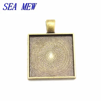 50 PCS To Fit 20mm Square Cabochon Antique Bronze/Silver Plated Vintage Metal Alloy Pendant Base Tray Settings
50 PCS To Fit 20mm Square Cabochon Antique Bronze/Silver Plated Vintage Metal Alloy Pendant Base Tray Settings