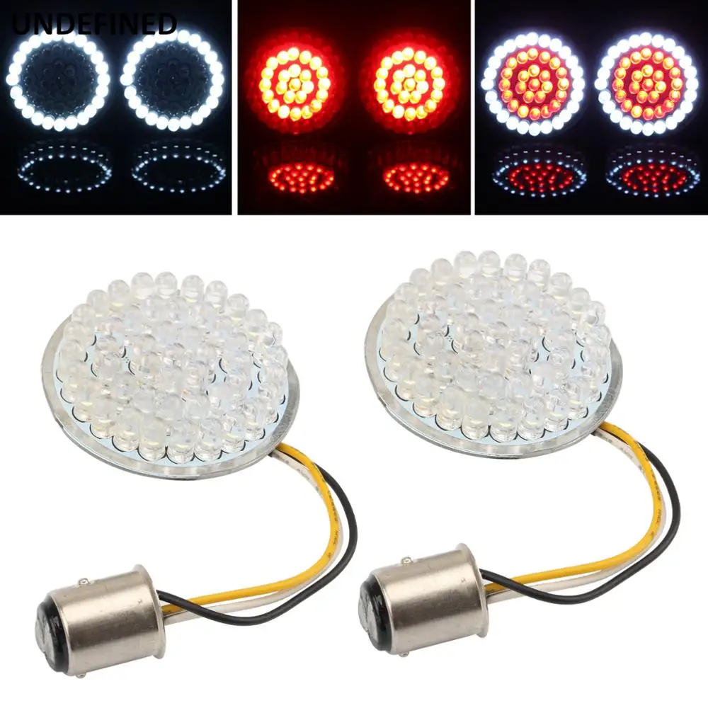 2" Bullet Style 1157 1156 LED Inserts Front Rear Turn Signal Light Panel For Harley Sportster XL Softail Touring Dyna 2011-2019
2" Bullet Style 1157 1156 LED Inserts Front Rear Turn Signal Light Panel For Harley Sportster XL Softail Touring Dyna 2011-2019