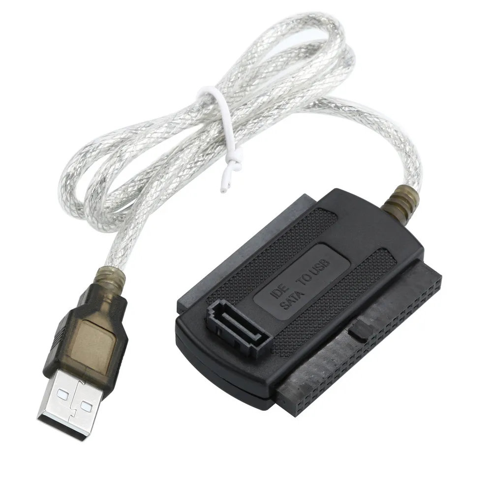 SATA/PATA/IDE to USB 2.0 Adapter Converter Cable for 2.5/3.5 Hard Disk Drive DVD With External AC Power Adapter
SATA/PATA/IDE to USB 2.0 Adapter Converter Cable for 2.5/3.5 Hard Disk Drive DVD With External AC Power Adapter