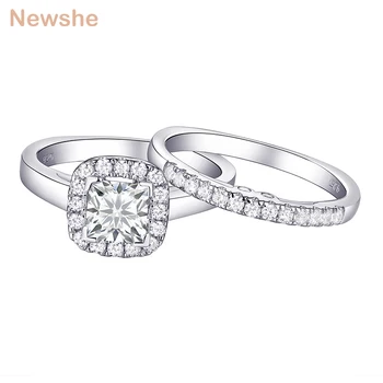 Newshe Trendy Bridal Set Jewelry For Women Pure 925 Sterling Silver 1.1 Ct Princess Cut CZ Wedding Band Engagement Ring 1R0011
Newshe Trendy Bridal Set Jewelry For Women Pure 925 Sterling Silver 1.1 Ct Princess Cut CZ Wedding Band Engagement Ring 1R0011