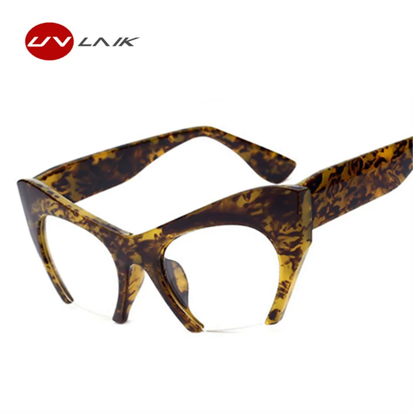 UVLAIK Retro Half frame Design Glasses Transparent Lens Women Cat Eye Eyewear Frames Female Fashion Brand Designer Glasses Frame
UVLAIK Retro Half frame Design Glasses Transparent Lens Women Cat Eye Eyewear Frames Female Fashion Brand Designer Glasses Frame
