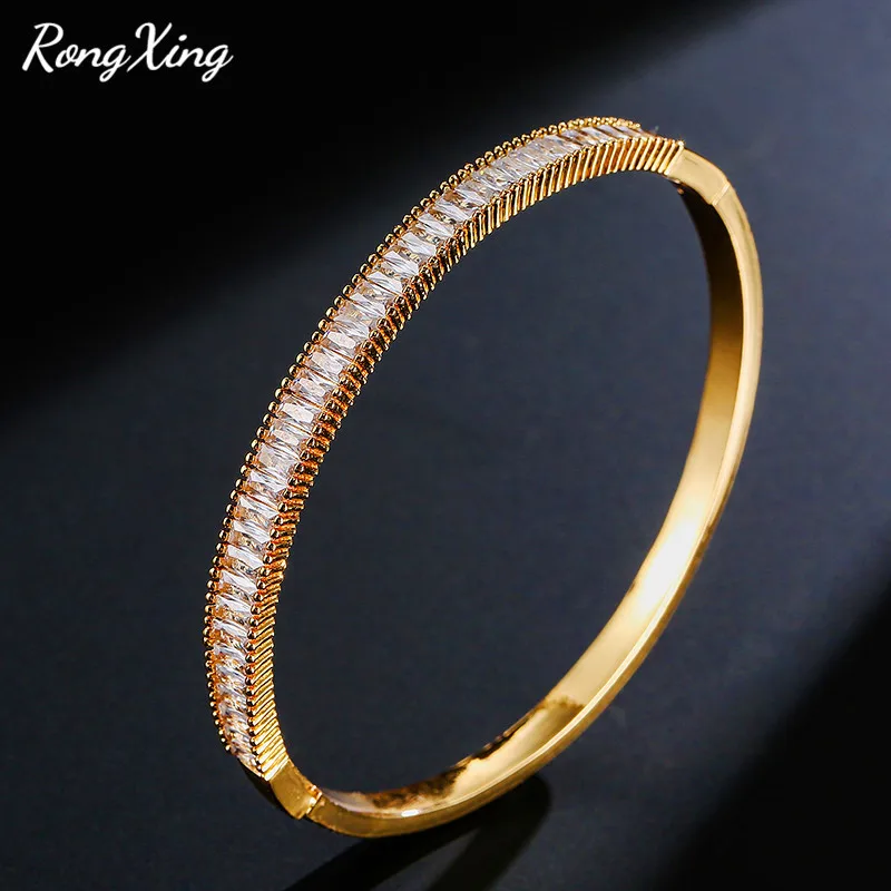 RongXing Vintage Fashion White Zircon Bangles Bracelets For Women Gold/Silver/Rose Gold Filled Bracelet Wedding Jewelry FSBP158
RongXing Vintage Fashion White Zircon Bangles Bracelets For Women Gold/Silver/Rose Gold Filled Bracelet Wedding Jewelry FSBP158