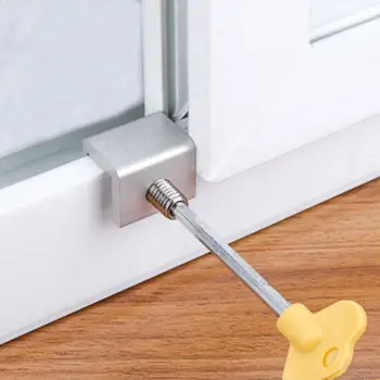 High Quality Aluminum Alloy Doors And Windows Track Buckle Limiter Window Rail Lock Push Pull Windows Security Lock
High Quality Aluminum Alloy Doors And Windows Track Buckle Limiter Window Rail Lock Push Pull Windows Security Lock