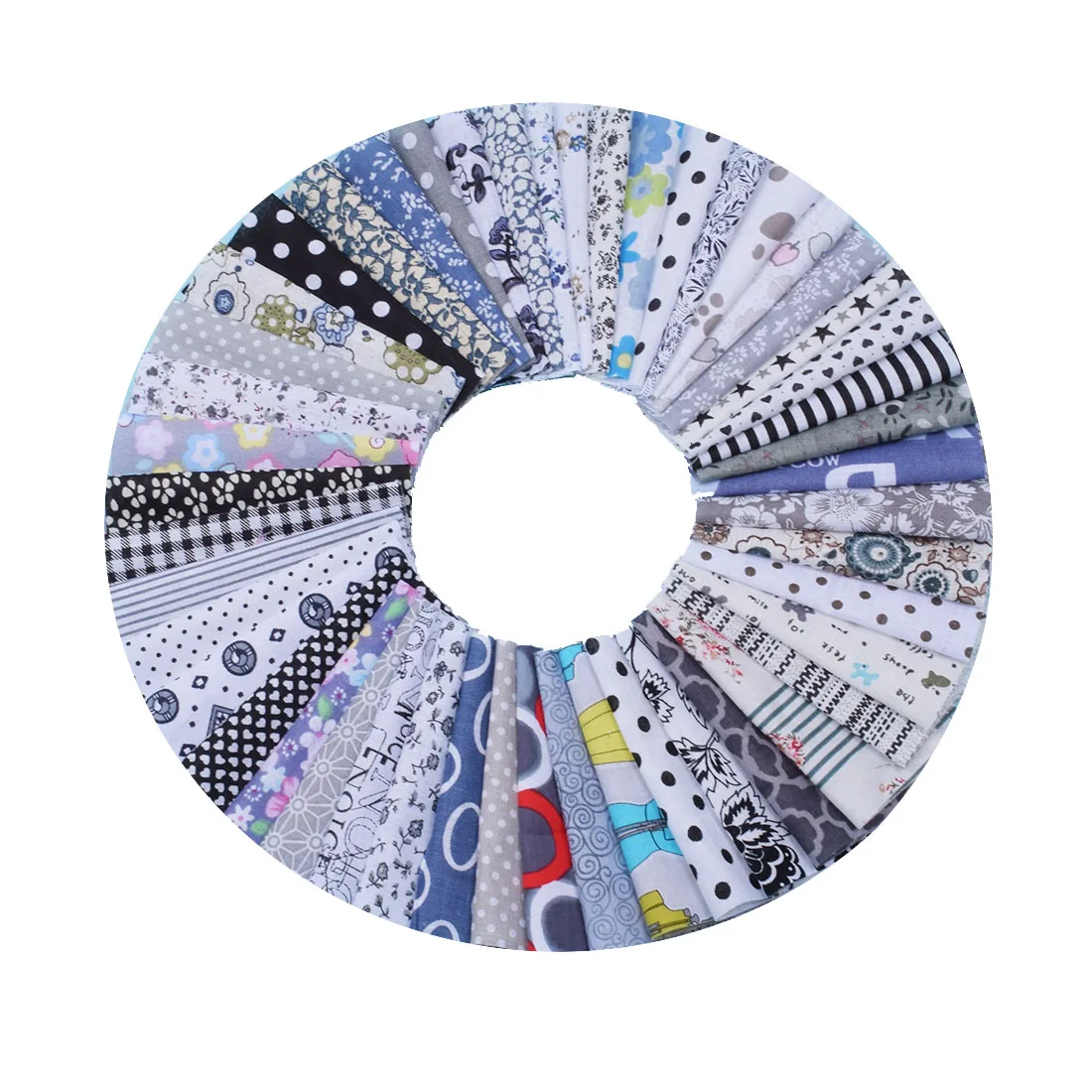50Pcs Grey Black Multi Style 10cmx10cm Printed Cotton Patchwork Fabric Sewing Quilting Fabrics for Needlework Handmade Material
50Pcs Grey Black Multi Style 10cmx10cm Printed Cotton Patchwork Fabric Sewing Quilting Fabrics for Needlework Handmade Material