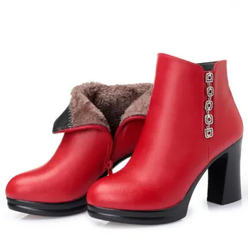 2019 New Fashion Plush and Wool Warm Winter Boots Snow Boots Cow Leather Shoes Women Boots Wedding Shoes High Heels Martin Boots
2019 New Fashion Plush and Wool Warm Winter Boots Snow Boots Cow Leather Shoes Women Boots Wedding Shoes High Heels Martin Boots