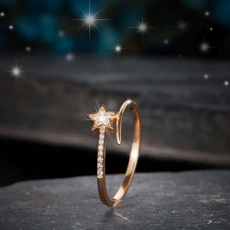 Rose Gold Color Star Rings for Women Fashion AAA+ Cubic Zirconia Wedding Rings Engagement Jewelry 2019 New Arrivals
Rose Gold Color Star Rings for Women Fashion AAA+ Cubic Zirconia Wedding Rings Engagement Jewelry 2019 New Arrivals