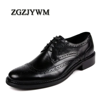 ZGZJYWM New Fashion Arrival Oxfords Men Genuine Leather Wingtip Carved Lace up Vintage Wedding Business Male Men Flats Shoes
ZGZJYWM New Fashion Arrival Oxfords Men Genuine Leather Wingtip Carved Lace up Vintage Wedding Business Male Men Flats Shoes