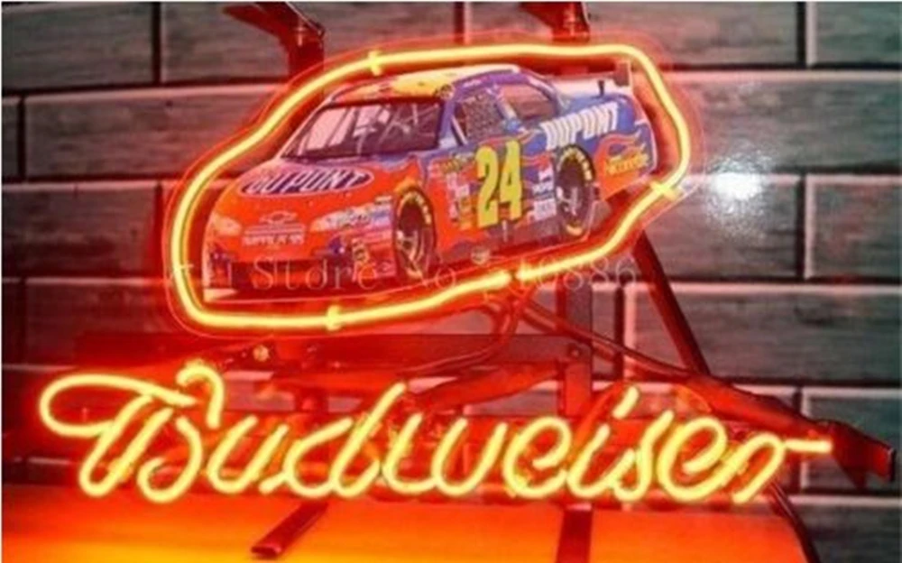 NEON SIGN board For Budweiser Autographed Nascar #24 Racing Car GLASS Tube Devor BEER BAR PUB store display Shop Light 17*14
NEON SIGN board For Budweiser Autographed Nascar #24 Racing Car GLASS Tube Devor BEER BAR PUB store display Shop Light 17*14