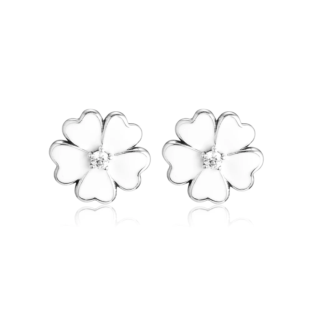 100% 925 Sterling Silver White Enamel Primrose Stud Earrings for Women Fine Jewelry Silver 925 Earrings boucles d oreille femme
100% 925 Sterling Silver White Enamel Primrose Stud Earrings for Women Fine Jewelry Silver 925 Earrings boucles d oreille femme