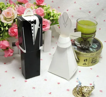 Free Shipping 1000pcs Tuxedo Dress Groom bridal Candy Box Wedding Favor Boxes Wedding Place Card Holders
Free Shipping 1000pcs Tuxedo Dress Groom bridal Candy Box Wedding Favor Boxes Wedding Place Card Holders