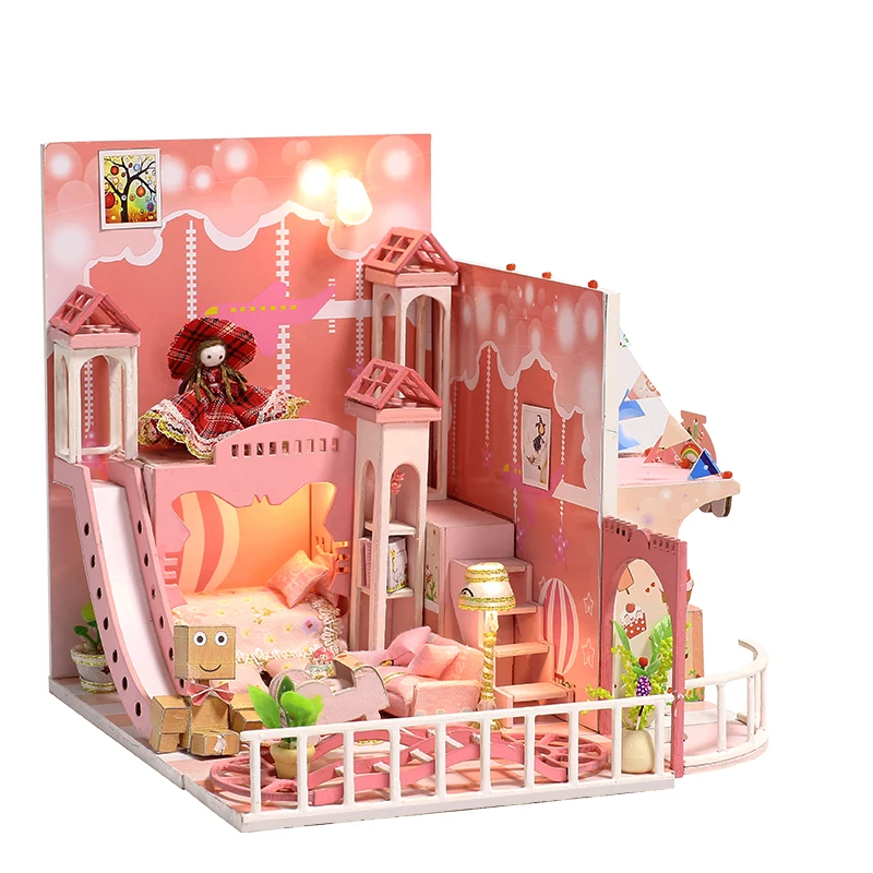 Christmas Gifts Miniature Diy Puzzle Toy Doll House Model Wooden Furniture Building Blocks Toys Birthday Gifts PINK LOFT VILLA
Christmas Gifts Miniature Diy Puzzle Toy Doll House Model Wooden Furniture Building Blocks Toys Birthday Gifts PINK LOFT VILLA