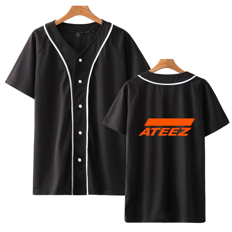 ATEEZ Short Sleeve V-neck Baseball Tee Harajuku the New Album Kpop Soft Fashion A TEEnager Z fans ATINY Summer Shirt
ATEEZ Short Sleeve V-neck Baseball Tee Harajuku the New Album Kpop Soft Fashion A TEEnager Z fans ATINY Summer Shirt