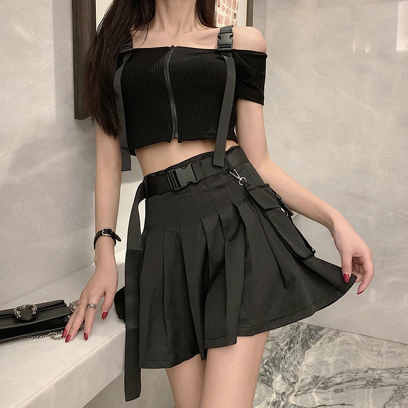 2019 Summer Two Piece Set Women Sexy Off shoulder Crop Tops + Mini Pleated skirts 2 Piece skirts Set 2 Piece Outfits for women
2019 Summer Two Piece Set Women Sexy Off shoulder Crop Tops + Mini Pleated skirts 2 Piece skirts Set 2 Piece Outfits for women