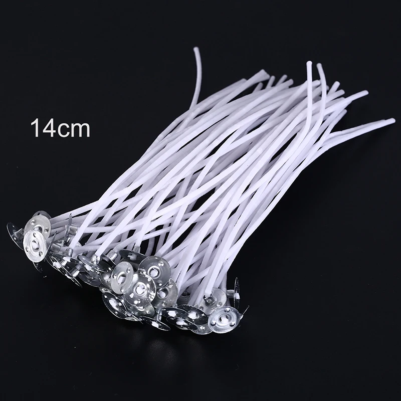 50Pcs 8/10/12/14/16/20cm Cotton Candle Wick Smokeless DIY Candle Wick Core Pre Waxed With Sustainers Cotton Coreless
50Pcs 8/10/12/14/16/20cm Cotton Candle Wick Smokeless DIY Candle Wick Core Pre Waxed With Sustainers Cotton Coreless