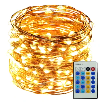 12M 40FT 240LED String Lights Copper Wire Starry String Lights Christmas Wedding Outdoor Garden Lights with Remote Control
12M 40FT 240LED String Lights Copper Wire Starry String Lights Christmas Wedding Outdoor Garden Lights with Remote Control