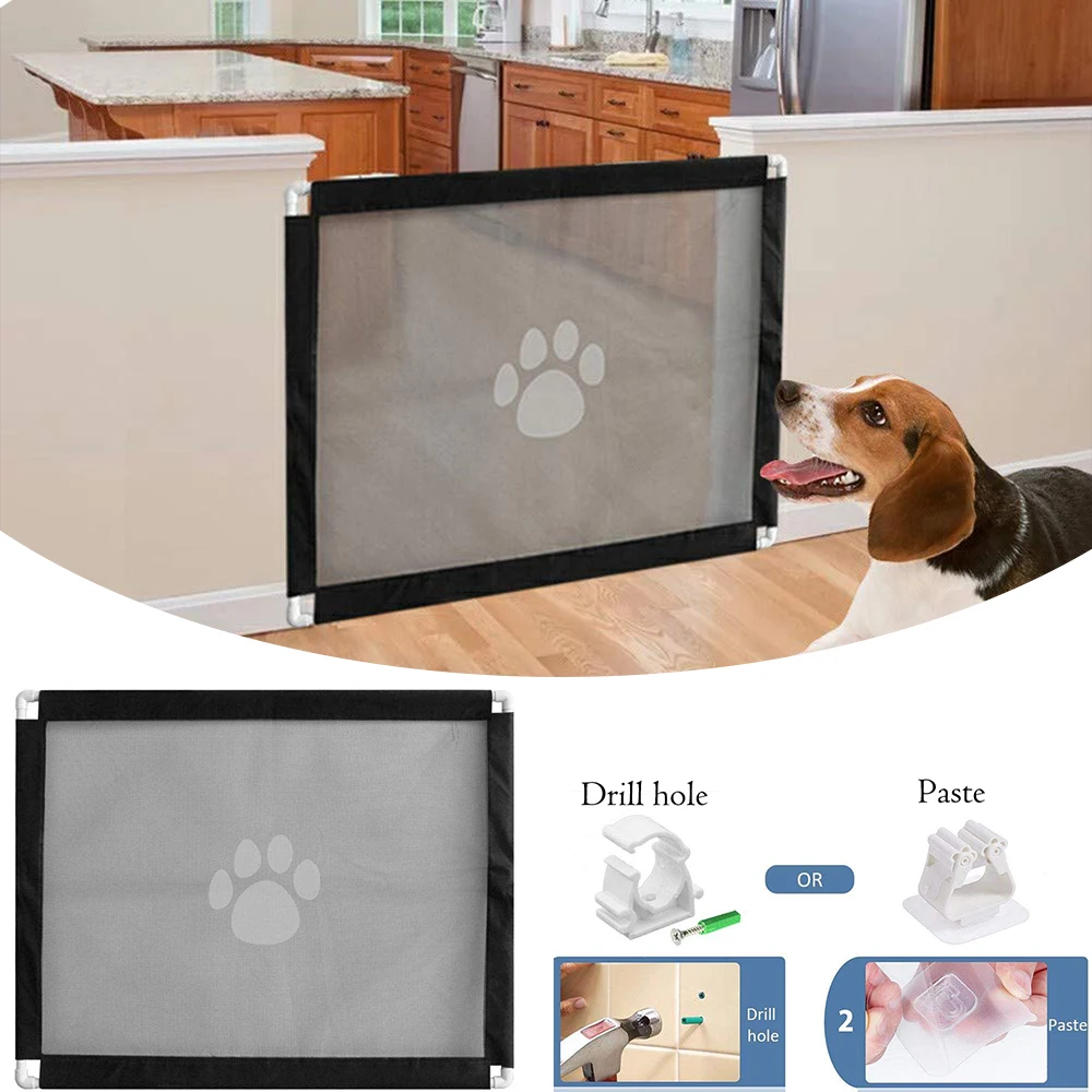 New Dog Gate The Ingenious Mesh Magic Pet Gate For Dogs Indoor Safety Guard and Install Pet Dog Safety Enclosure Dog Fences D20
New Dog Gate The Ingenious Mesh Magic Pet Gate For Dogs Indoor Safety Guard and Install Pet Dog Safety Enclosure Dog Fences D20