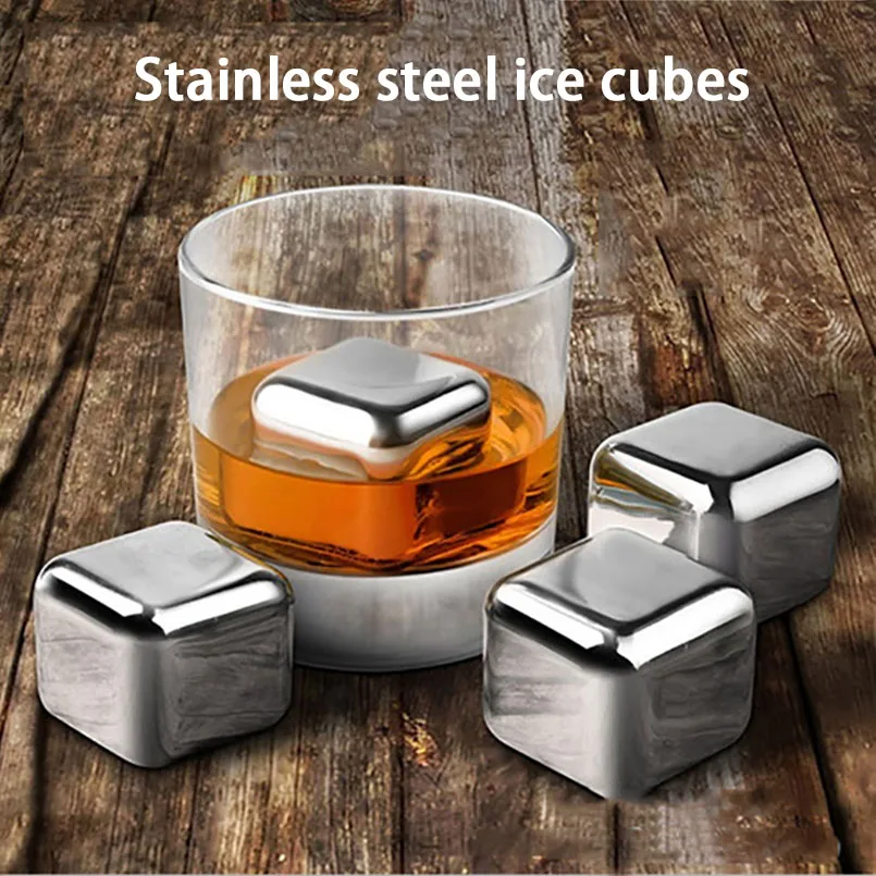 4/6/8pcs/lot Magic Stainless Steel Whisky Ice Cube Beer/Vodga/Cocktail Cooler Chilled Drinks Cooling Stone KTV Supplies Bar Tool
4/6/8pcs/lot Magic Stainless Steel Whisky Ice Cube Beer/Vodga/Cocktail Cooler Chilled Drinks Cooling Stone KTV Supplies Bar Tool