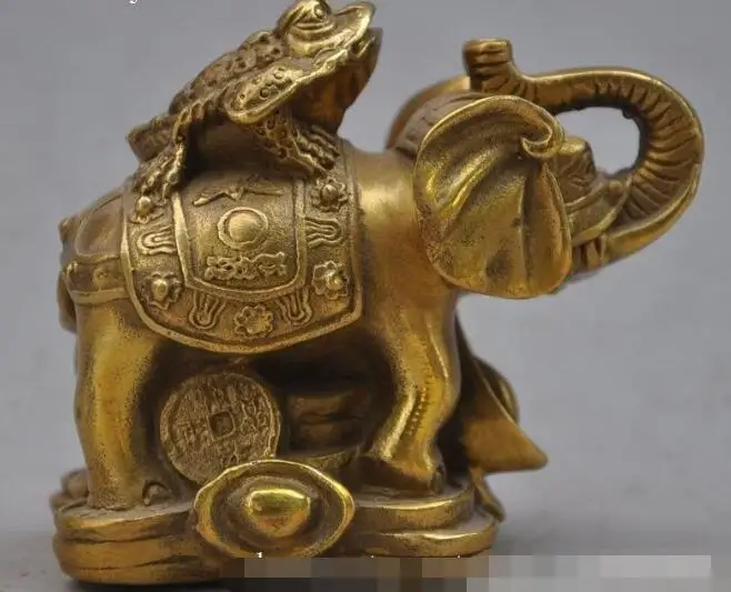 S7051 chinese fengshui copper bronze animal Elephants Golden Toad wealth lucky statues D0317
S7051 chinese fengshui copper bronze animal Elephants Golden Toad wealth lucky statues D0317
