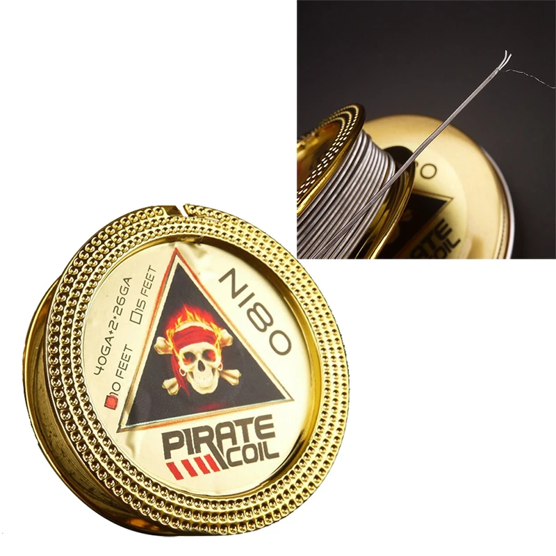 PIRATE COIL Fashion Accessories Ni80 Heating Wire Pirate 2 Core Clapton Fancy Heating Wire for Electronic Cigarette 3m 40GA+2*
PIRATE COIL Fashion Accessories Ni80 Heating Wire Pirate 2 Core Clapton Fancy Heating Wire for Electronic Cigarette 3m 40GA+2*