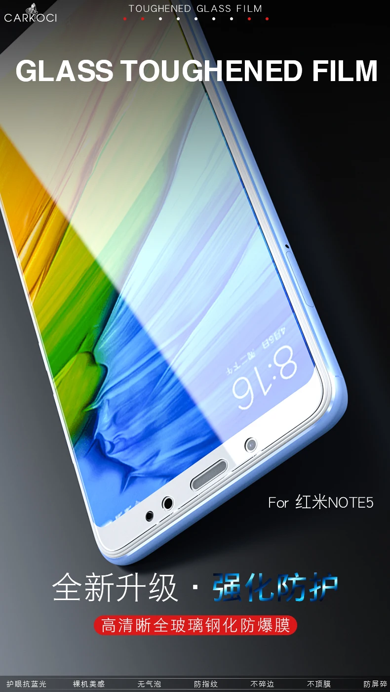 2Pcs/Lot Carkoci Brand Triple Enhanced 2.5D Tempered Glass Film for Global Version Xiaomi Redmi Note 5 Pro 5.99" Note5+Gift
2Pcs/Lot Carkoci Brand Triple Enhanced 2.5D Tempered Glass Film for Global Version Xiaomi Redmi Note 5 Pro 5.99" Note5+Gift