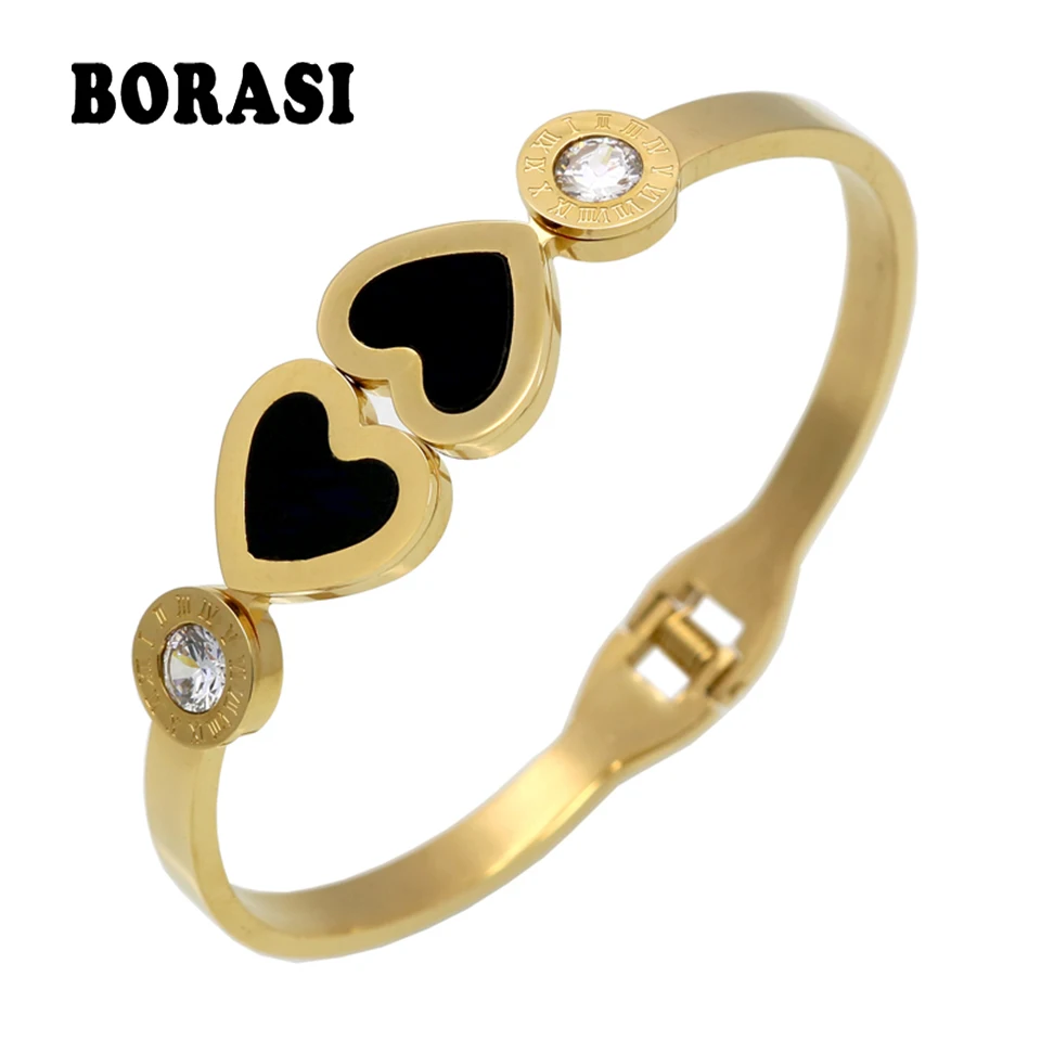Pulseira Classic Luxury Brand Gold Color Bracelets & Bangles Wholesale Fine Jewelry Double Peach Love Heart Bracelet Female
Pulseira Classic Luxury Brand Gold Color Bracelets & Bangles Wholesale Fine Jewelry Double Peach Love Heart Bracelet Female