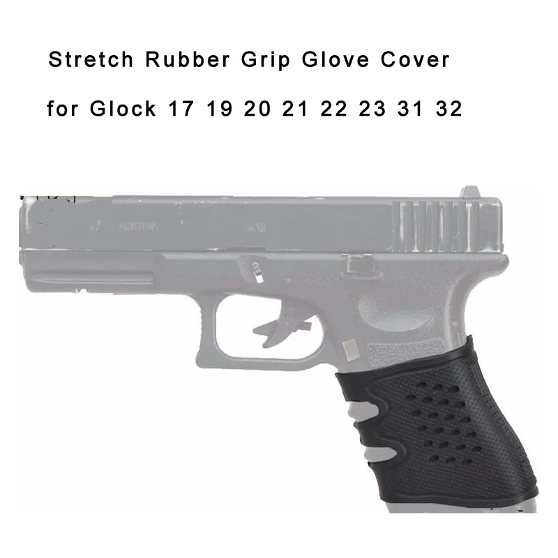 Tactical Hunting Rubber Protect Cover Grip Glove Anti Slip Glock holster for 17 19 20 21 22 23 25 31 32 34 35 37 38 RL37-0030