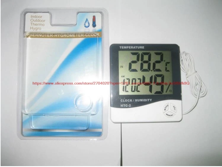 HTC-2 large screen dual thermometer, indoor and outdoor temperature and humidity module
HTC-2 large screen dual thermometer, indoor and outdoor temperature and humidity module