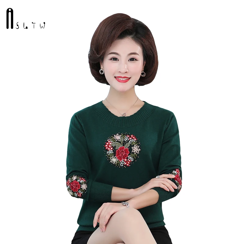 ASLTW Sweater Women New Autumn Casual Long Sleeve Jumper High Quality Embroidery Pullover Knitwear Fashion Sweater
ASLTW Sweater Women New Autumn Casual Long Sleeve Jumper High Quality Embroidery Pullover Knitwear Fashion Sweater