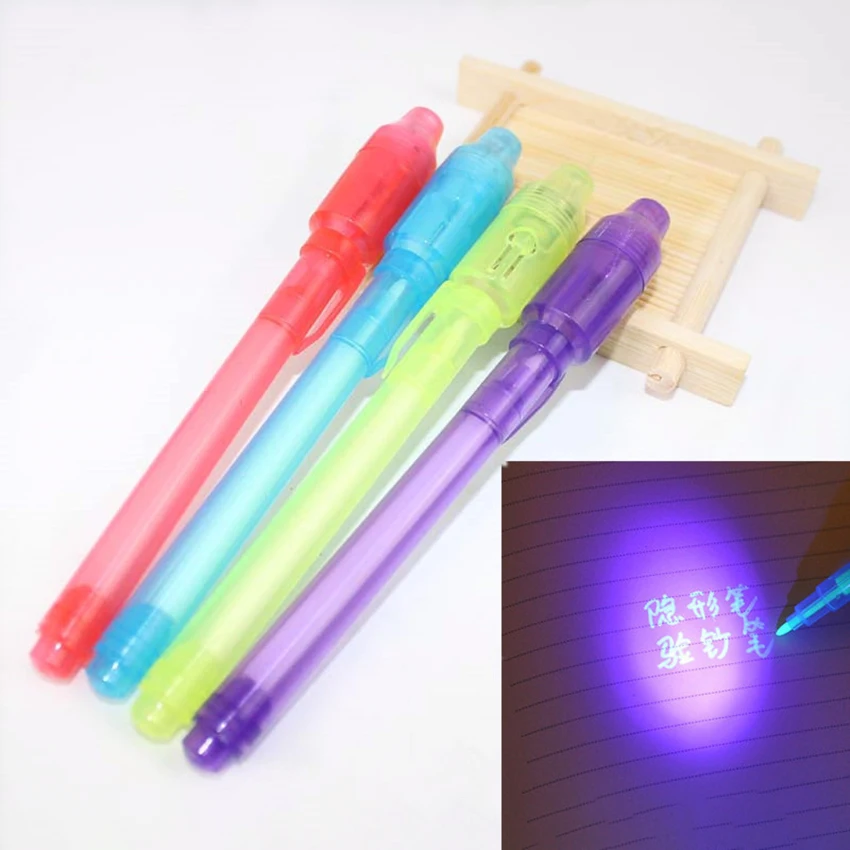 Magic Highlighter Pen H24 Invisible UV Flashlight Pen LED Mark Light Ink Pen Stationery School Office Supplies Kids Drawing Toys
Magic Highlighter Pen H24 Invisible UV Flashlight Pen LED Mark Light Ink Pen Stationery School Office Supplies Kids Drawing Toys