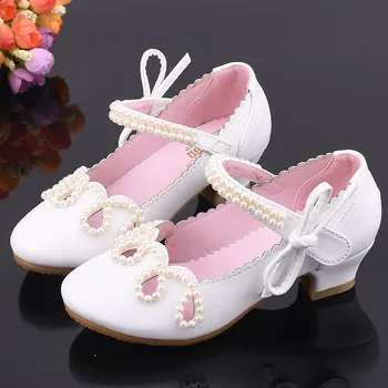 Girls Leather Shoes Children Princess Pearl Sandals Crystal Fashion White High Heels Summer Non-slip Kids Party Wedding Shoes
Girls Leather Shoes Children Princess Pearl Sandals Crystal Fashion White High Heels Summer Non-slip Kids Party Wedding Shoes