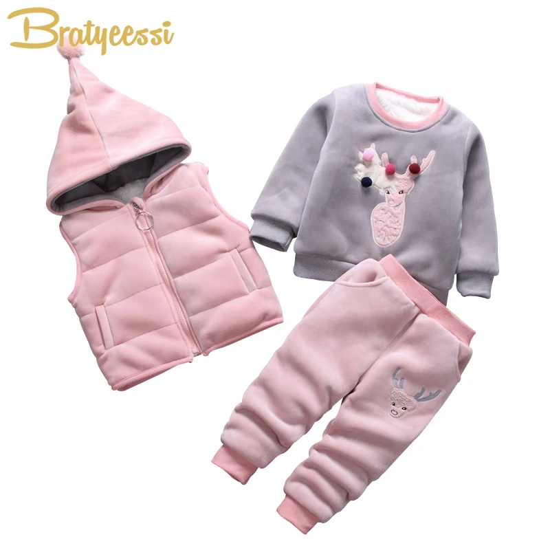 Fashion Velvet Baby Girl Clothes Plush Lining Winter Baby Clothing Pullover Vests Pants Christmas Set Baby Boy Clothes 1 Set
Fashion Velvet Baby Girl Clothes Plush Lining Winter Baby Clothing Pullover Vests Pants Christmas Set Baby Boy Clothes 1 Set