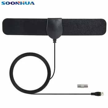 SOONHUA Utra Slim ATSC 1080P TV Digital Antenna 25 Miles Range Indoor 20 dBi Gain Aerial HDTV Antenna With 3.7m Coaxial Cable 
SOONHUA Utra Slim ATSC 1080P TV Digital Antenna 25 Miles Range Indoor 20 dBi Gain Aerial HDTV Antenna With 3.7m Coaxial Cable