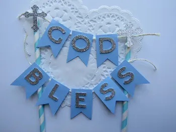 glitter Baptism Communion God Bless Blue and Silver Christening birthday Cake Toppers tools Baby shower Babyshower Newborn
glitter Baptism Communion God Bless Blue and Silver Christening birthday Cake Toppers tools Baby shower Babyshower Newborn