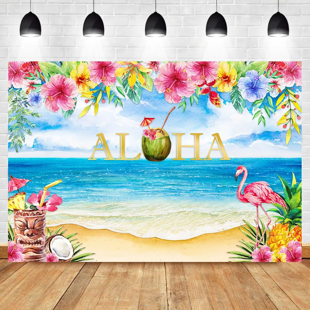 NeoBack Aloha Tiki Party Backdrop Hawaii Flamingo Photography Background Vinyl Tropical Beach Luau Birthday Party Backdrops
NeoBack Aloha Tiki Party Backdrop Hawaii Flamingo Photography Background Vinyl Tropical Beach Luau Birthday Party Backdrops