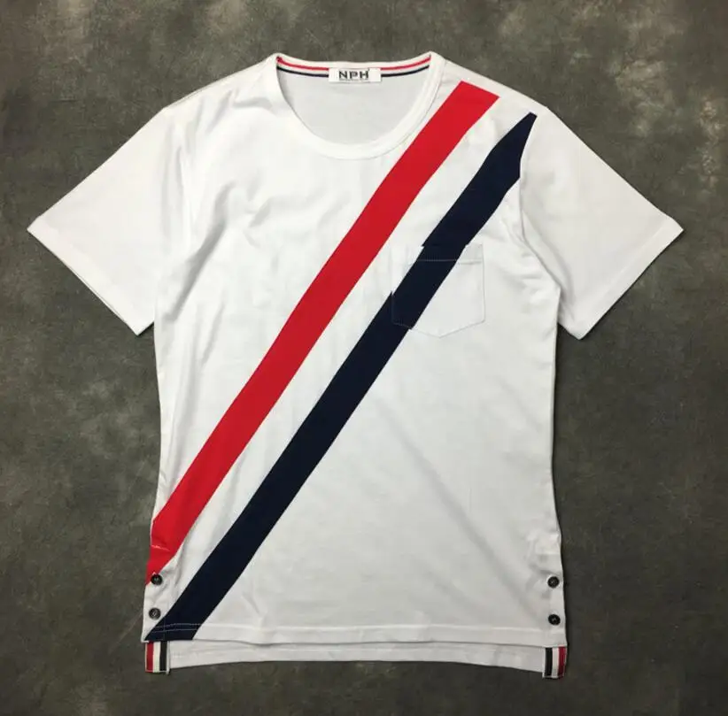 New High 19ss Men Classic striped button pocket T Shirts T-Shirt Hip Hop Skateboard Street Cotton T-Shirts Tee Top kenye #691
New High 19ss Men Classic striped button pocket T Shirts T-Shirt Hip Hop Skateboard Street Cotton T-Shirts Tee Top kenye #691