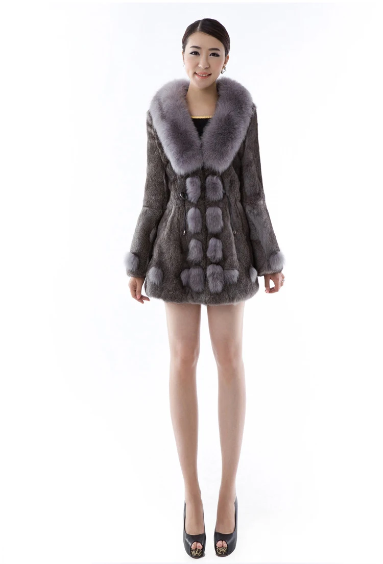2019 Winter Ladies' Genuine Natural Wild Rabbit Fur Coat Jacket with Fox Fur Collar Women Fur Outerwear Coats Jacket
2019 Winter Ladies' Genuine Natural Wild Rabbit Fur Coat Jacket with Fox Fur Collar Women Fur Outerwear Coats Jacket