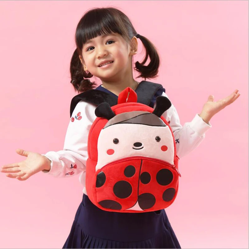 Lovely Cartoon Ladybug Early Education Schoolbag Short Plush Backpack Children Creative Gift
Lovely Cartoon Ladybug Early Education Schoolbag Short Plush Backpack Children Creative Gift