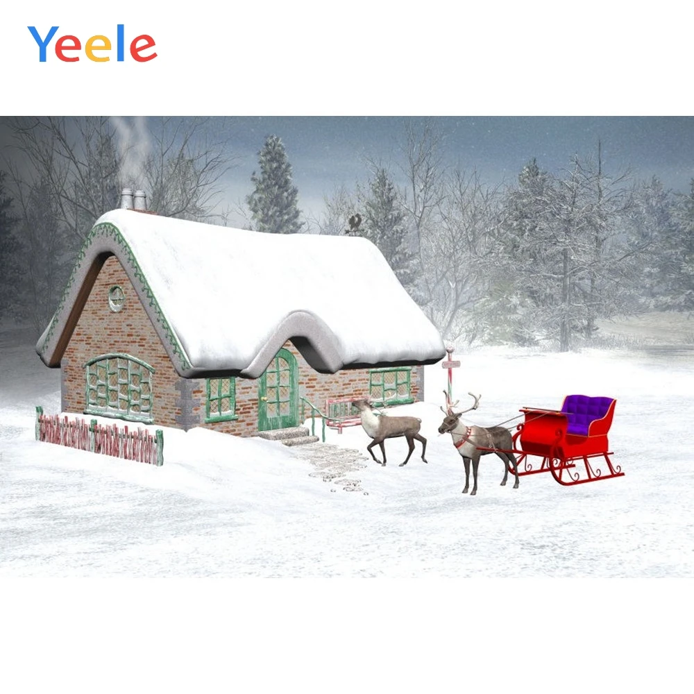 Yeele Vinyl Christmas Tree Snow House Elk Birthday Party Photography Backdrop Customized Photographic Background Photo Studio
Yeele Vinyl Christmas Tree Snow House Elk Birthday Party Photography Backdrop Customized Photographic Background Photo Studio
