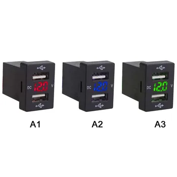 12V-24V Dual USB Car Charger Auto Sockets LED Voltmeter Power Adapter with Cables for Toyota Corrolla Auto Accessories
12V-24V Dual USB Car Charger Auto Sockets LED Voltmeter Power Adapter with Cables for Toyota Corrolla Auto Accessories