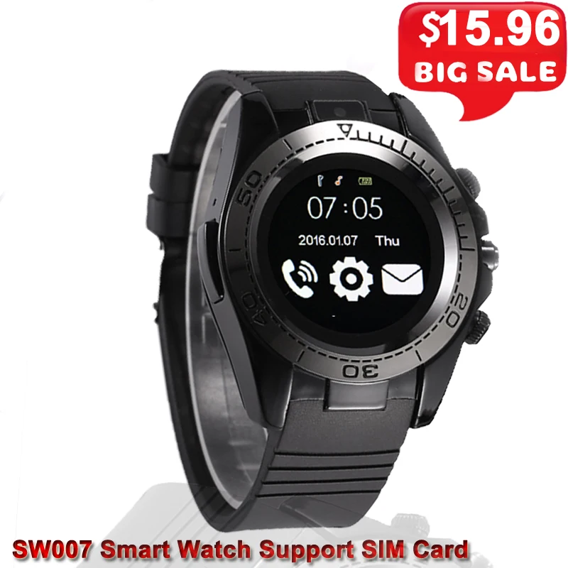 SW007 Bluetooth Smart Watch Android Smart Watch Men Smartwatch Android Wear Smart Clock phone Camera With Sim Card Sports Watch.